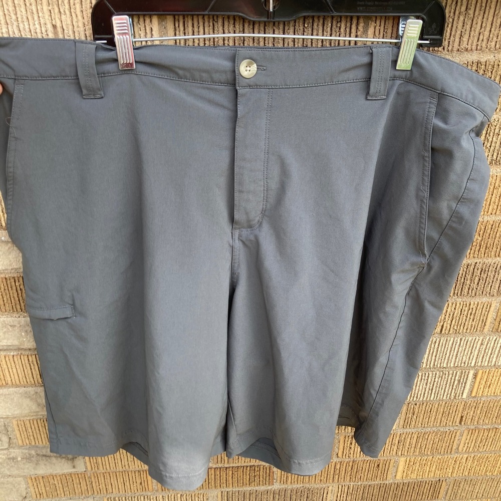 Columbia PFG Mens 44 Gray Performance Fishing Gear Shorts 10"‎ Inseam Stretch